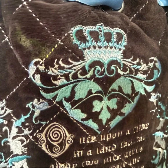 Custom Vintage Juicy Couture Brown and Blue Once Upon a Time Daydreamer - Picture 3 of 15